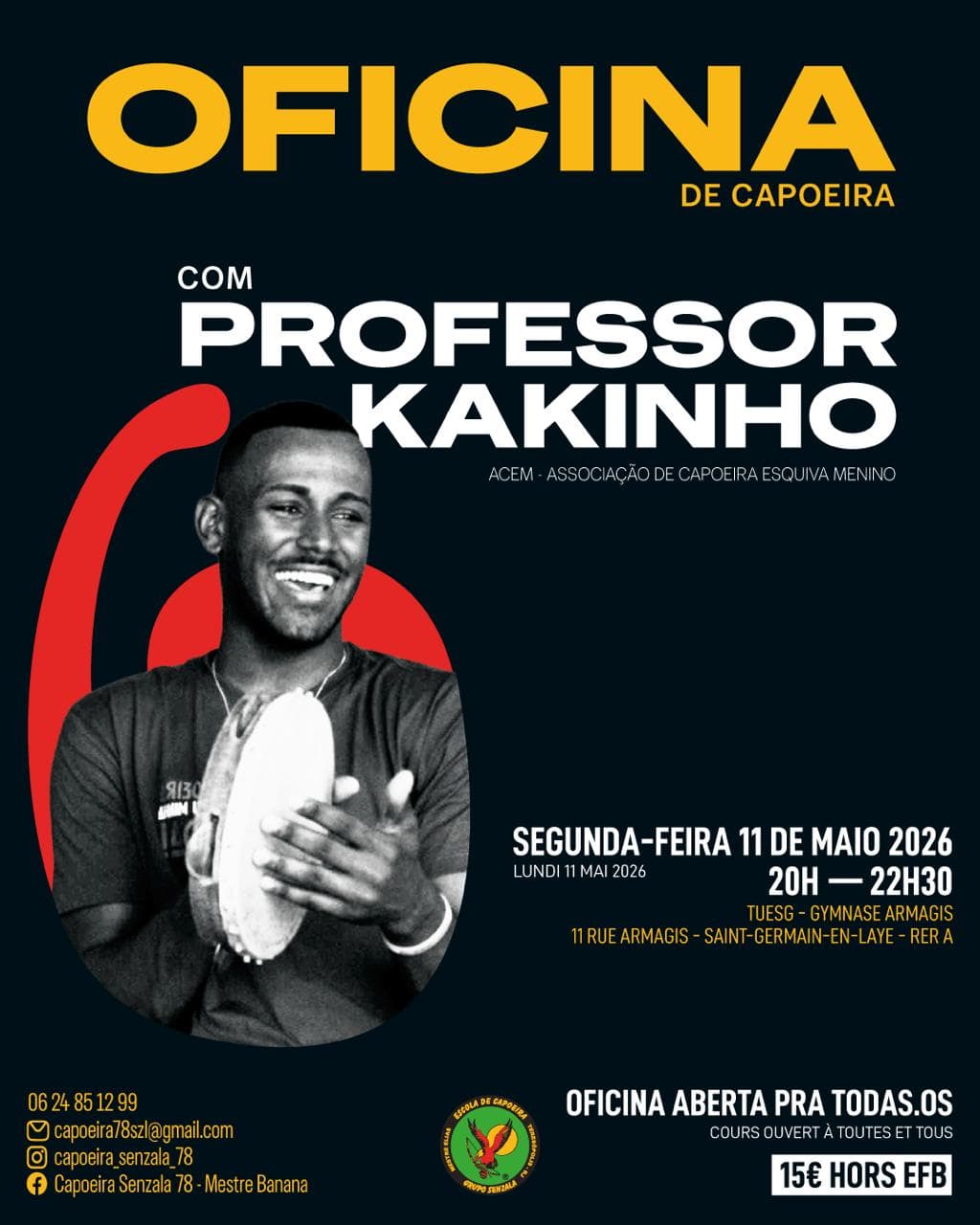Oficina de Capoeira com Professor Kakinho