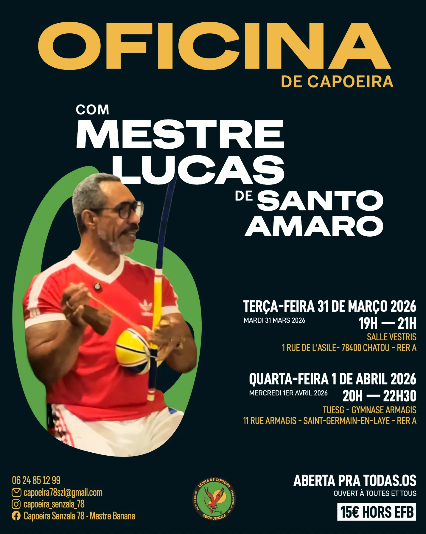 Oficina de Capoeira com Mestre Lucas de Santo Amaro